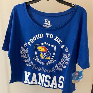 NWT Kansas Jayhawks women's crop top M-L-XL